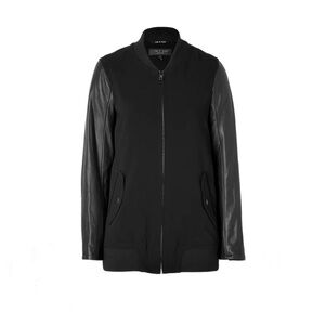 Rag & Bone Leather Sleeve Pacific Jacket sz XS